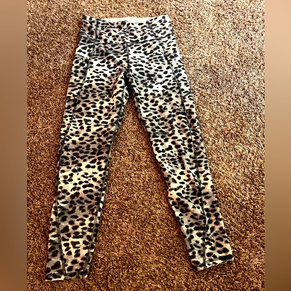 Leopard spandex running pants